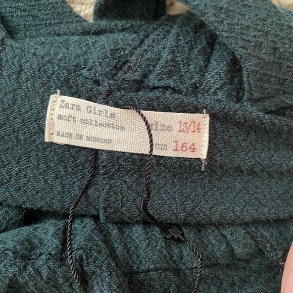 Zara Girls green overall skirts size 13/14 - Picture 3 of 14